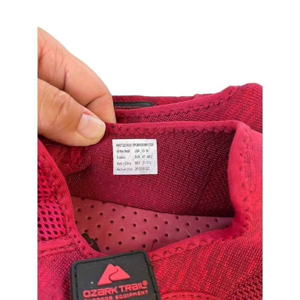 NEW Ozark Trail Knit Aqua Sock Shoes Men’s Size 13-14